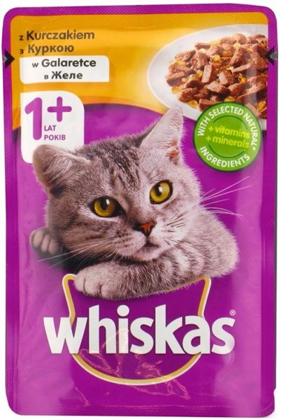 Корм Whiskas Casserole з куркою в желе 85 г