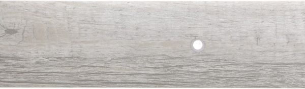 Порожек алюминиевый Броварской алюминиевый завод гладкий с отверстиями 40x1800 мм дуб беленый 