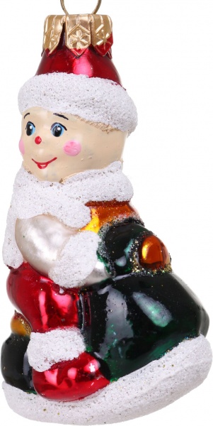 Декорация новогодняя Формовая игрушка в ассортименте 7 см 