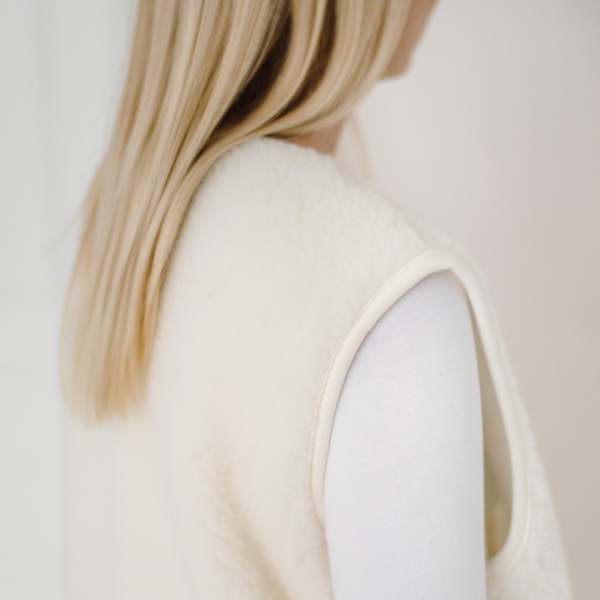 Жилет Flokati Pearl р. M/L екрю