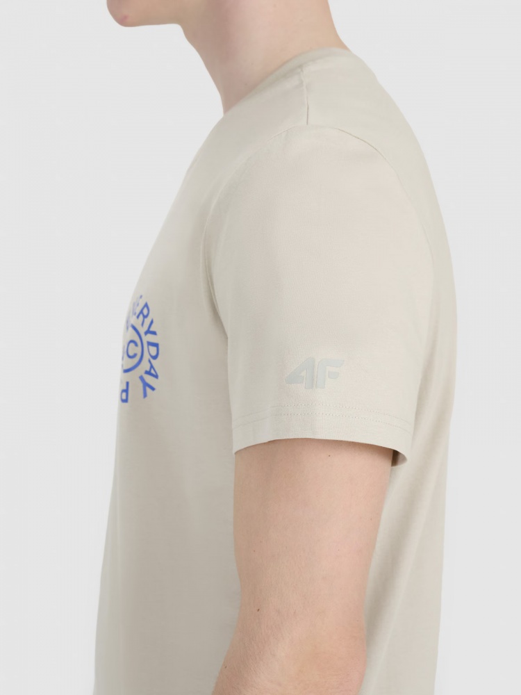 Футболка 4F TSHIRT M1980 4FWSS25TTSHM1980-83S р.L бежевый