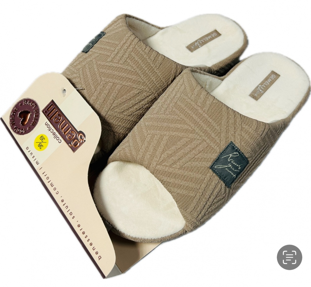Капці домашні Gemelli Ксеня р.41 бежевий