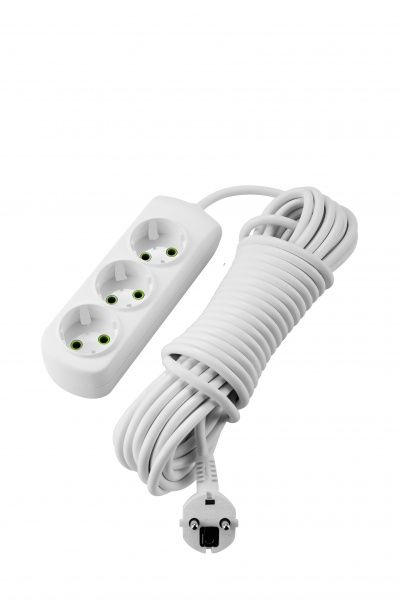Удлинитель Lezard Letitia без заземления 3 гн. белый 5 м 721-0305-303 