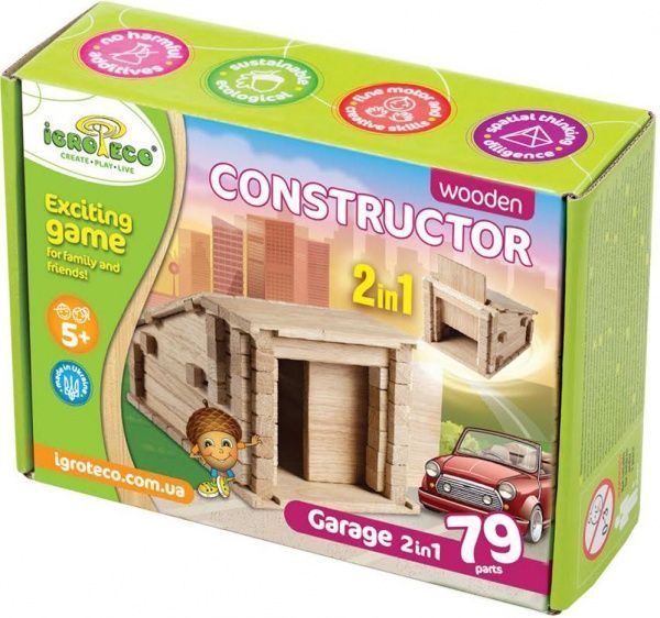 Конструктор Igroteco Гараж 2 в 1