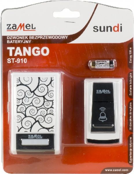 Звонок беспроводной Zamel Tango белый ST-910