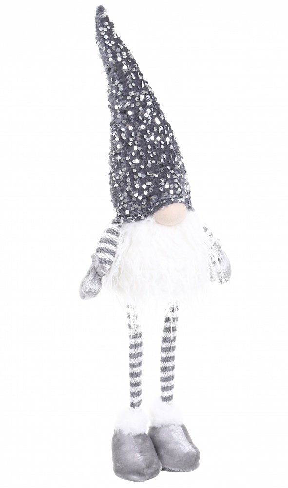 Декорация новогодняя гномик светлячок с паетками 12х65 см 2 ассортимента AT218-22164AB