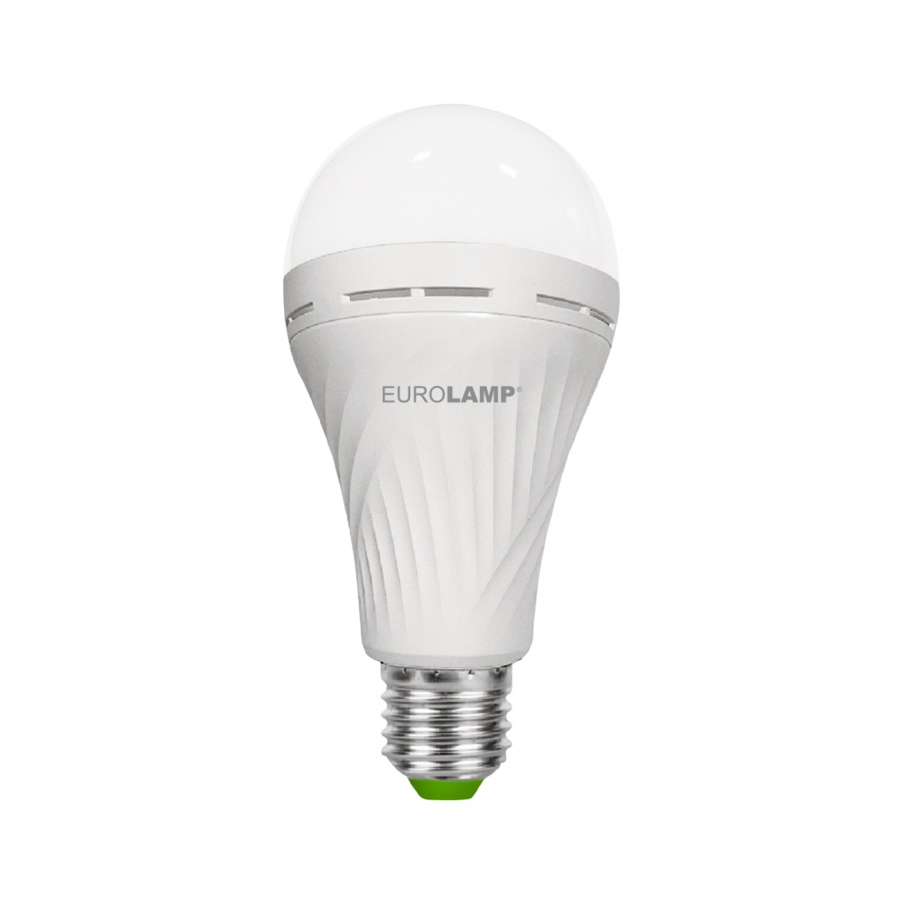 Лампа аккумуляторная LED Eurolamp 12 Вт A70 E27 185 В 4500 К LED-A70-12274(EM)