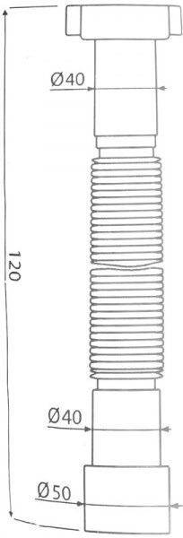 Труба гофрированная ScandiSPA ГН 120