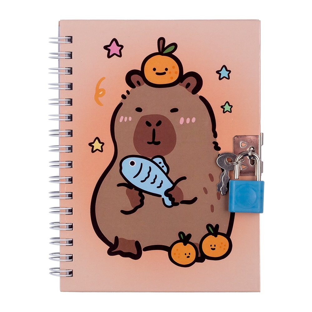Блокнот детский на замочке Forme Capybara 110х150 мм 48 лист. KIDS Line