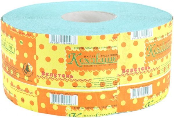 Туалетная бумага туалетная бумага Кохавинка Велетень однослойная 1 шт.