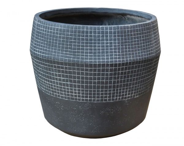 Кашпо Engard Пуату круглий 227 л сірий (GA74-3) 