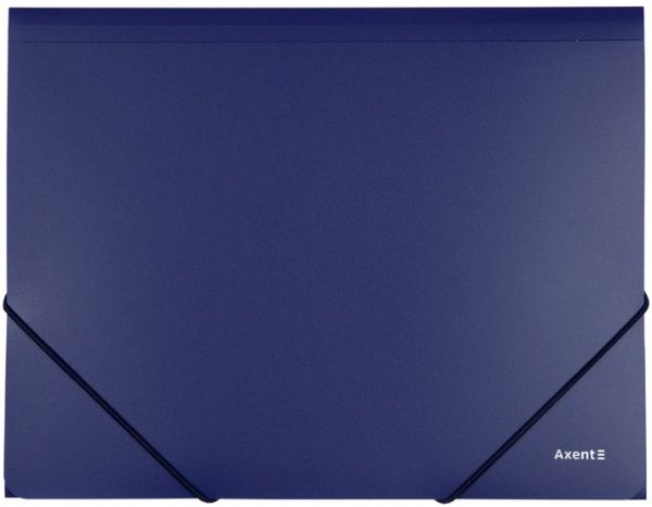 Папка на резинке А4 синяя 36042 Axent