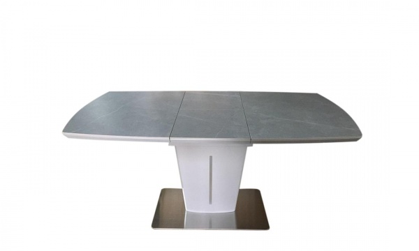 Стол обеденный Prestol Адам Т7062 1200/1600х800х760 мм серый мат керамика 