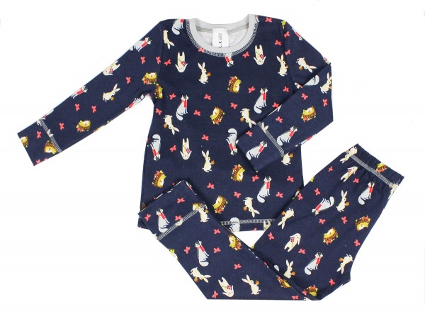 Пижама детская Luna Kids р.110-116 синий с принтом 