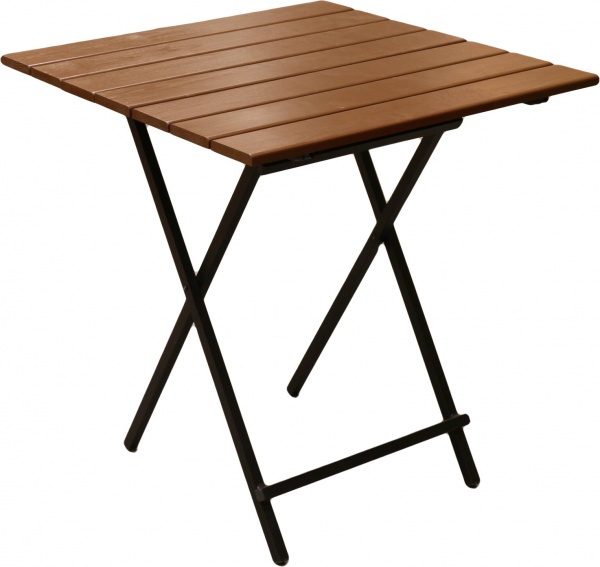 Стол деревянный раскладной UBC Group EGO М166-4 70x70 см коричневый 