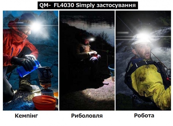 Фонарь налобный Quantum QM-FL4030 Simply COB