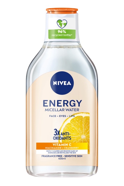 Міцелярна вода Nivea Energy з антиоксидантами 400 мл