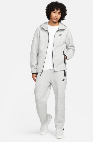 Джемпер Nike M NK TCH FLC FZ WR HOODIE FB7921-063 р.S сірий