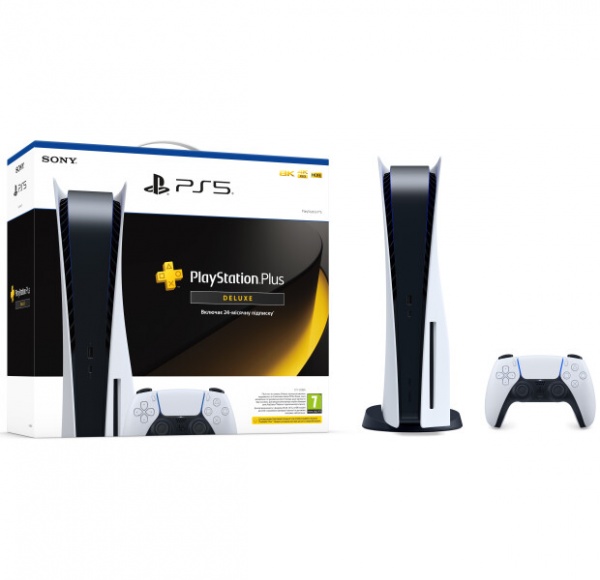 Игровая консоль Sony PlayStation 5 с подпиской PS Plus Deluxe на 24 месяца
