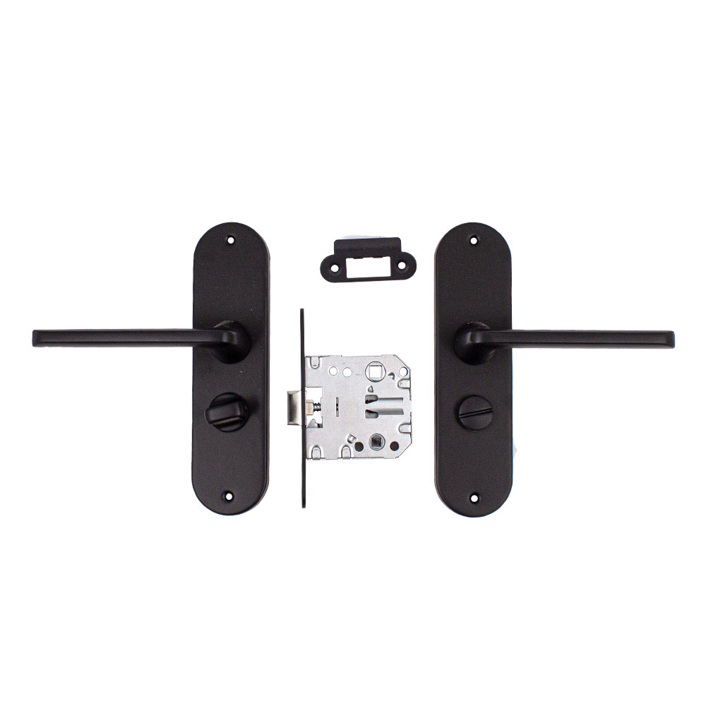 Комплект санвузловий RDA Uno 47 мм матовий чорний без петель