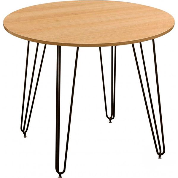 Стол обеденный Nowy Styl Aller black 140x80x75 см дуб нагано