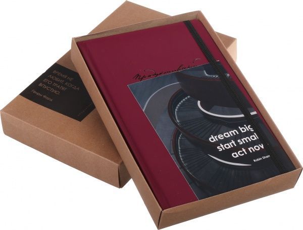 Продуктивний щоденник (рос.) бордовий 