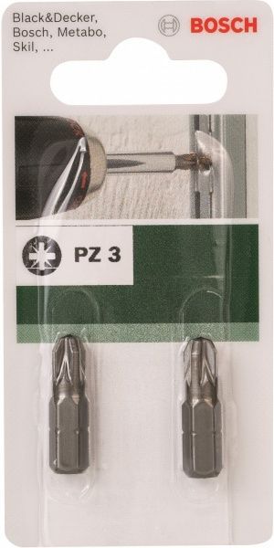 Бита Bosch PZ3x25 мм 2 шт.
