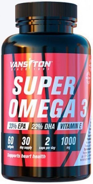 Жироспалювач Vansiton Super Omega 3 85 г 60 капс. 