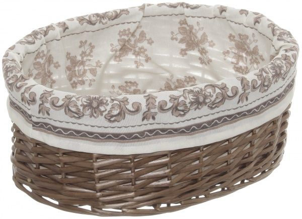 Корзина плетеная с текстилем 40х31х16 см HQ13-52CD-3 