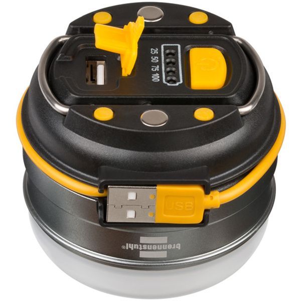 Ліхтар для кемпінгу Brennenstuhl акумуляторний LED Outdoor OLI 0300A Powerbank чорний із білим 