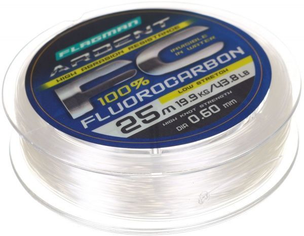 Леска Flagman Ardent Fluorocarbon 25м 0,6мм 19,9кг