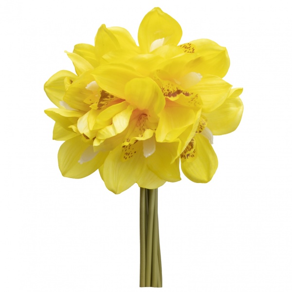 Букет орхідей штучний 7 квіт. 30 см (жовтий) 631284