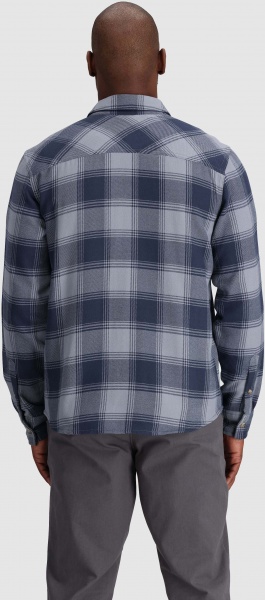 Рубашка Outdoor Research MEN'S FEEDBACK FLANNEL TWILL SHIRT 300513-1521 р. L серый