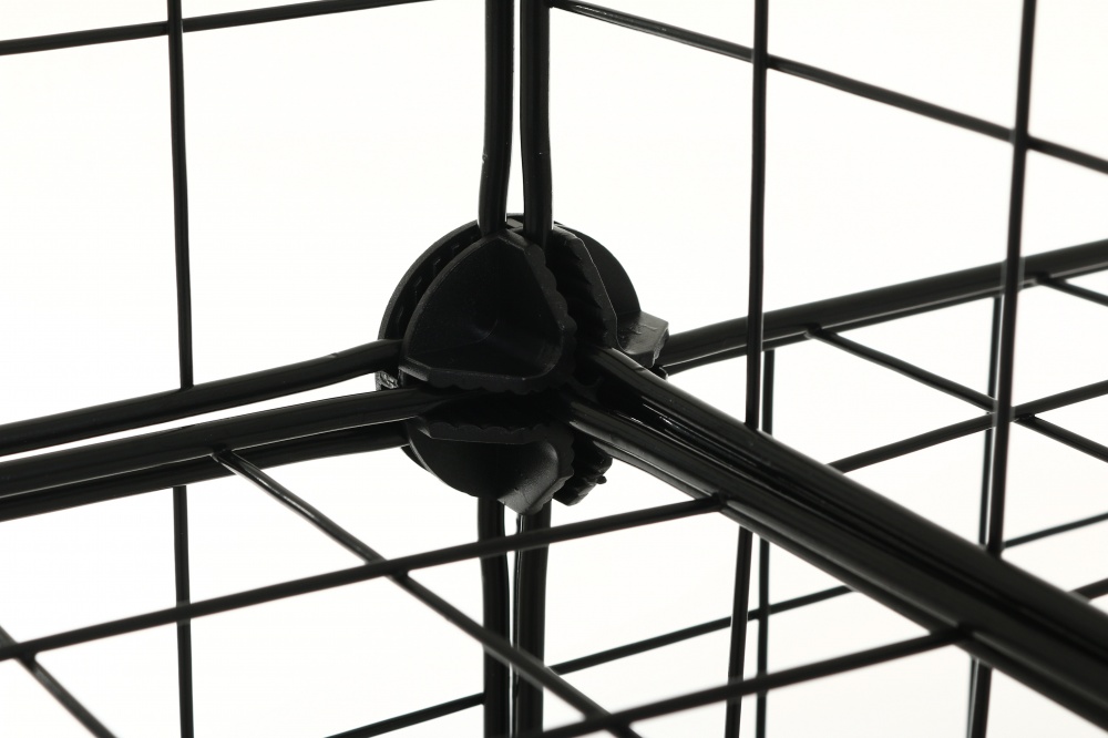 Стеллаж проволочный куб metal сubes storage 6 полки 1105х750х370 мм черный