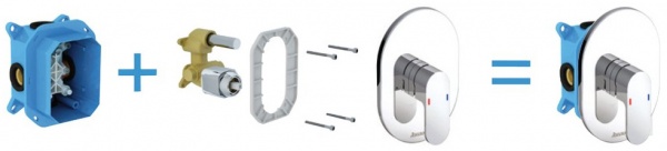 Змішувач для душу Ravak Chrome CR 066.00 для R-box X070057