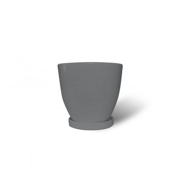 Горщик керамічний Резон Конус 1,3л сірий 