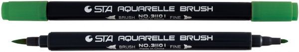Маркер акварельный STA 3110 I 2-3 мм STA3110I-91 зеленый океан 