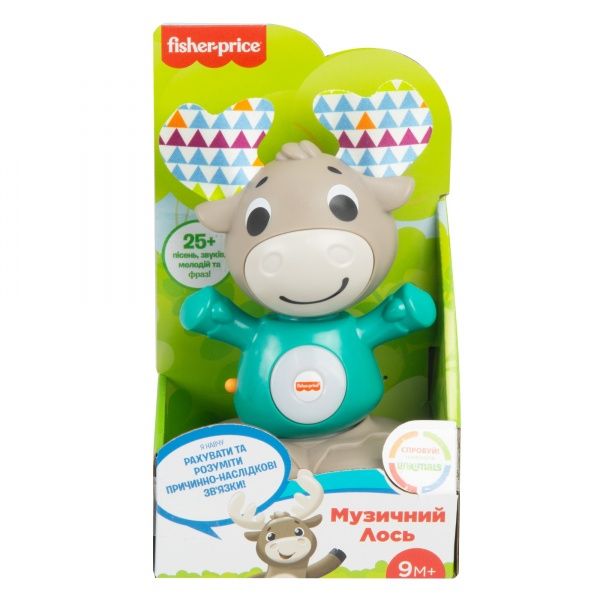 Игрушка интерактивная Fisher Price Веселый лось серии Linkimals GXR01