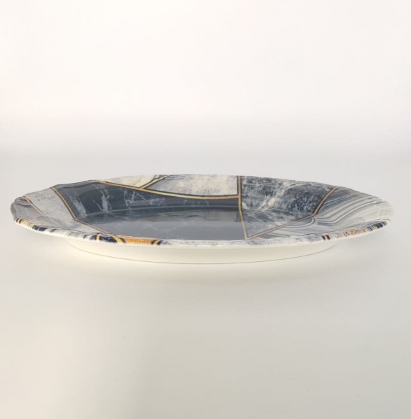 Блюдо овальне Tiffany Black 27 см Porser Porselen 