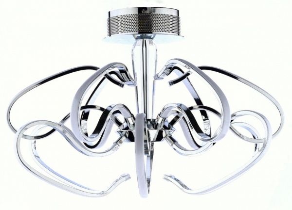 Люстра світлодіодна Інтерклас НСБ 06-12хХХ-003 52 Вт срібний JX8258-12 