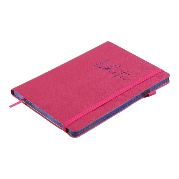 Блокнот недатированный Libreta 96 лист. клетка малиновый Buromax A5