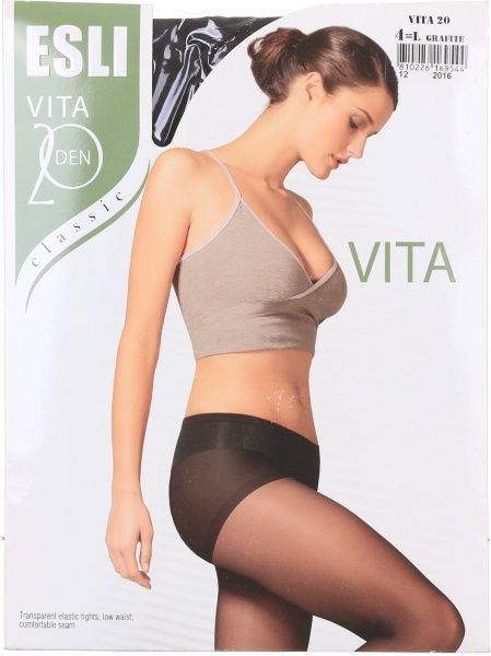 Колготки женские Conte Vita 20 den р. 4 графитовый 1 шт. 