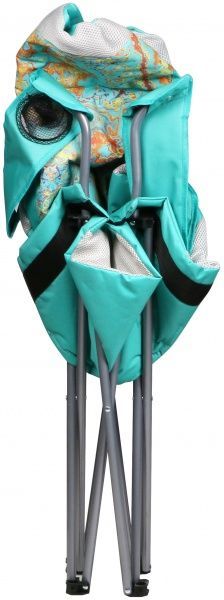 Стілець розкладний 58х58х105 см OC00182 бірюза