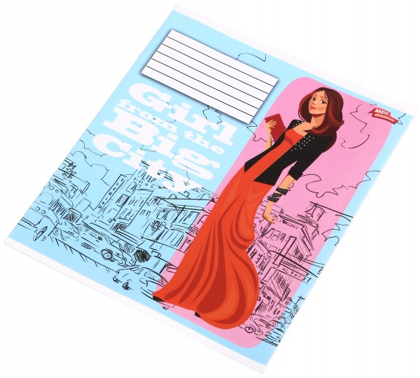 Зошит шкільний уф-лак 12 аркушів у лінійку в асортименті Мрії збуваються