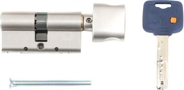 Циліндр Mul-T-Lock MT5 31x31 ключ-вороток 62 мм нікель