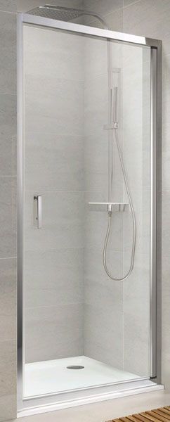 Душевые двери Koller Pool NS90C Neon 1-секционные распашные 900x1900 мм прозрачные