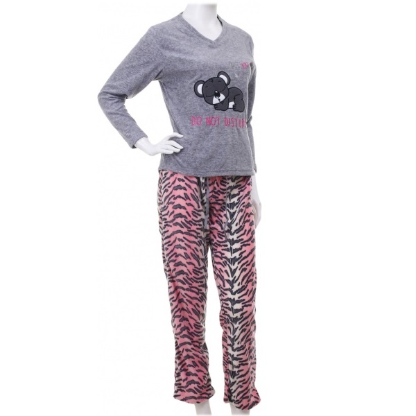 Костюм домашний женский La Nuit Home Do not disturb р. M светло-серый 