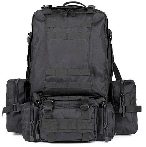 Рюкзак ML-Tactic великий з підсумками 1000D black 40 л B7013BK