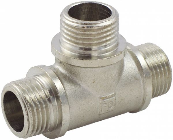 Тройник комбинированный ННН FADO S.r.l никель 1/2
