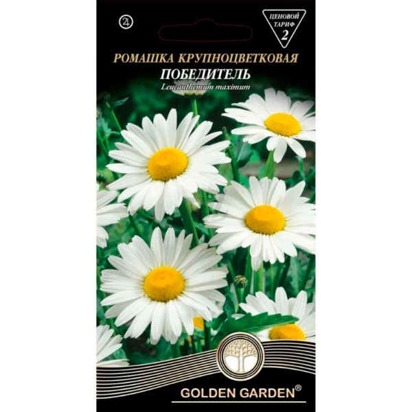 Семена Golden Garden ромашка крупноцветковая Победитель 0,5 г